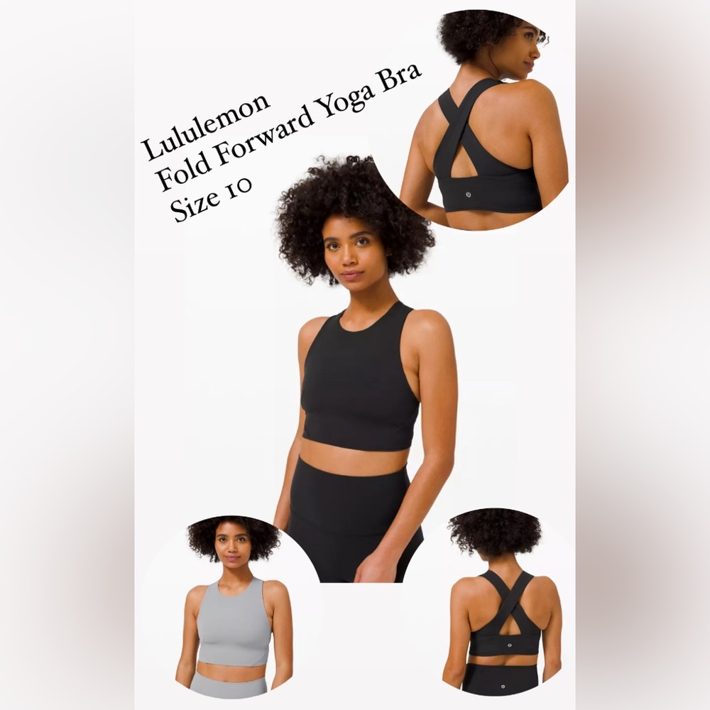 Lululemon Athletica Black and Gray Sports Bra